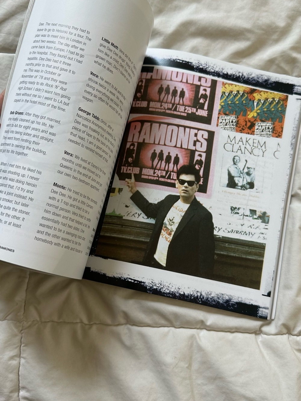 ON THE ROAD WITH -THE RAMONES COFFEE TABLE BOOK ~ Updated Edition! - Picture 5 of 9